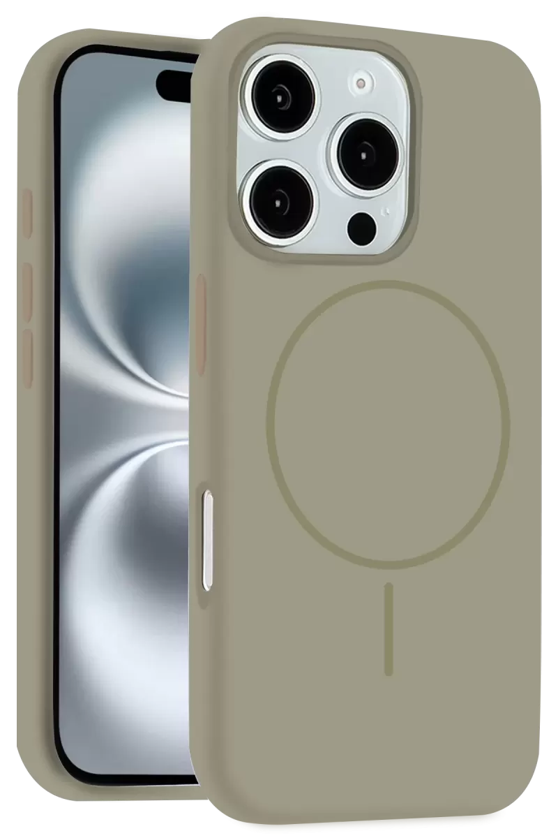 iPhone 16 Pro Max Kılıf Jully Magsafe Kapak - Çöl Titanyum