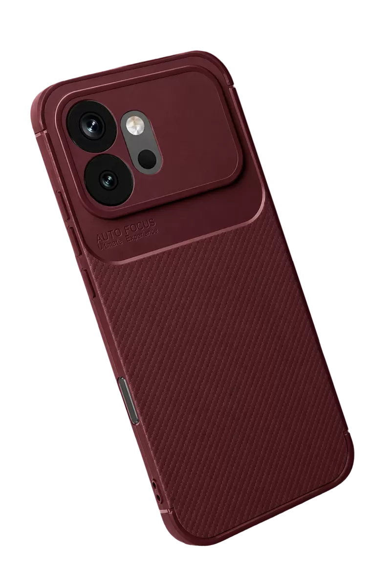 600 Auto Focus Karbon Kapak - Bordo