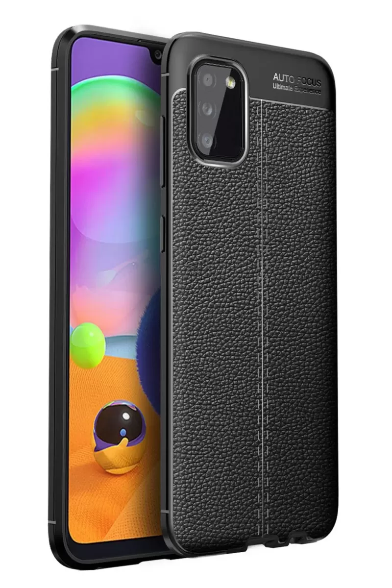 Galaxy A02S Kılıf Auto Focus Kapak - Siyah