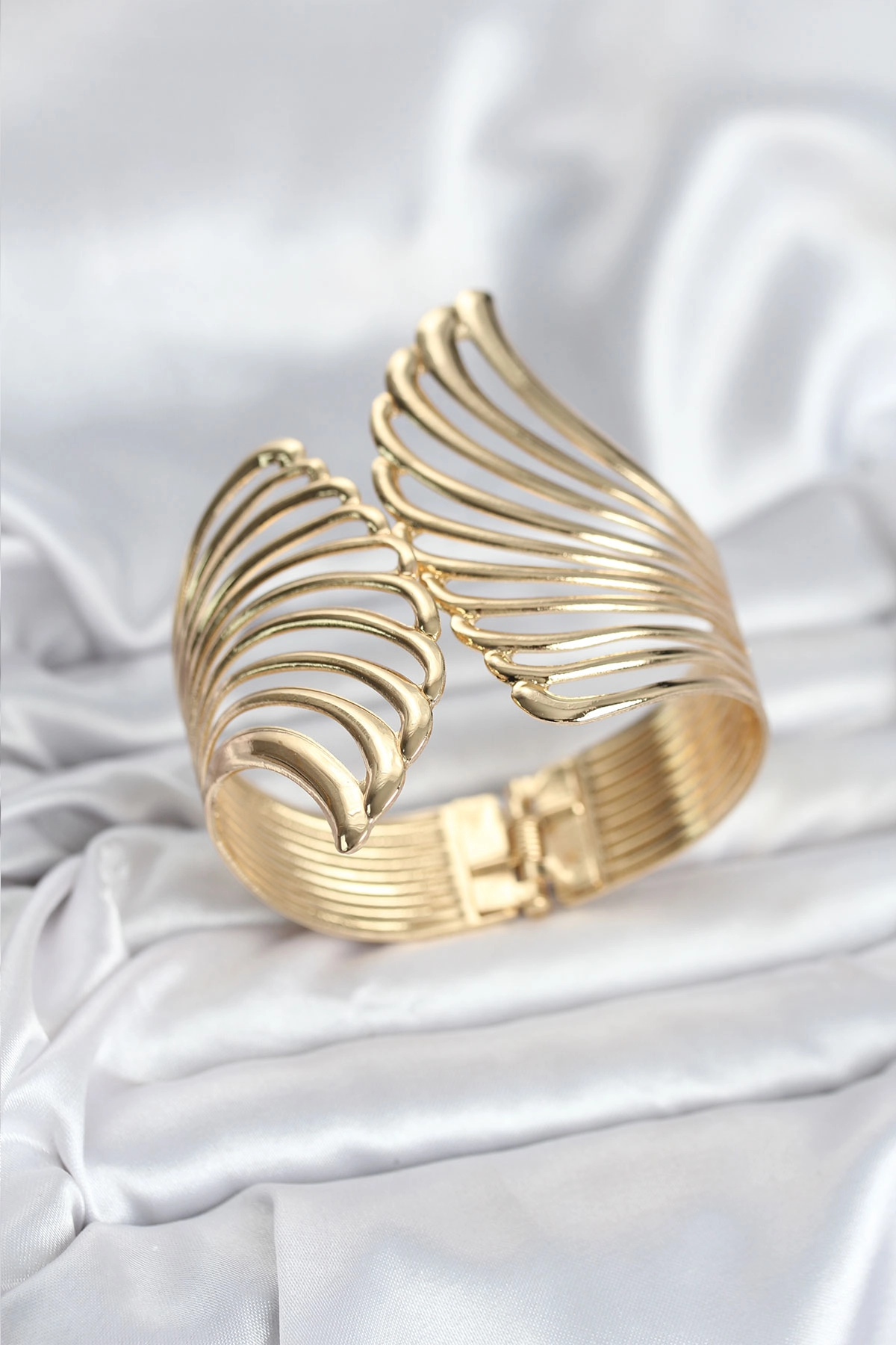 Pirinç Gold Renk Vintage Kadın Bileklik