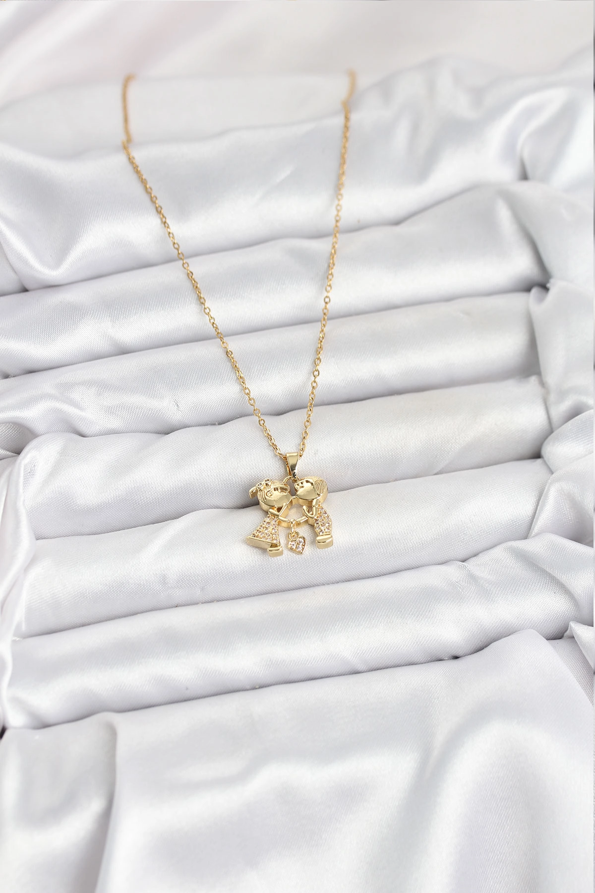 316L Çelik Zincir Gold Renk Erkek Kız Model Kadın Kolye