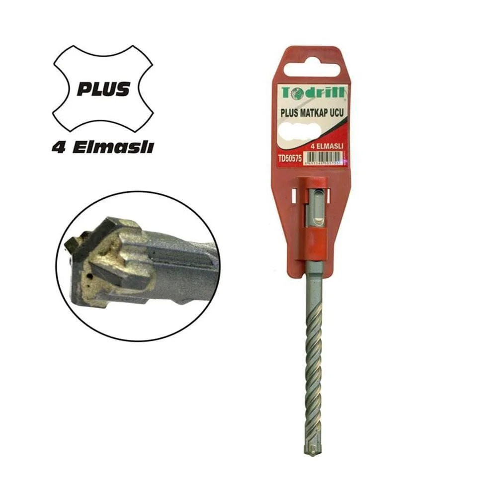 TD50571 8X260 Sds Plus 4 Elmaslı Matkap Ucu