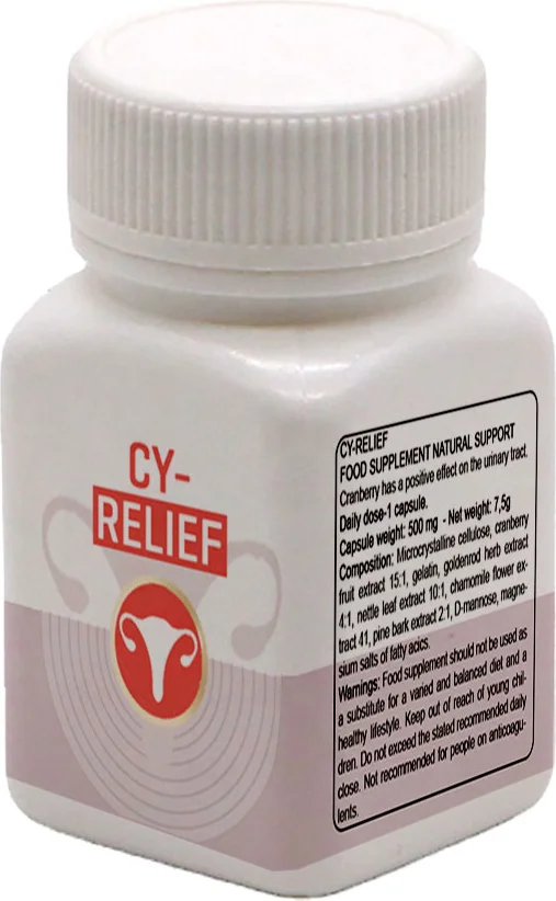 Cy-Relief Erkeğe Özel Destekleme: Amerikan Kızılcığı Ebegümeci Adaçayı C Vitamini Esktarlarıyla
