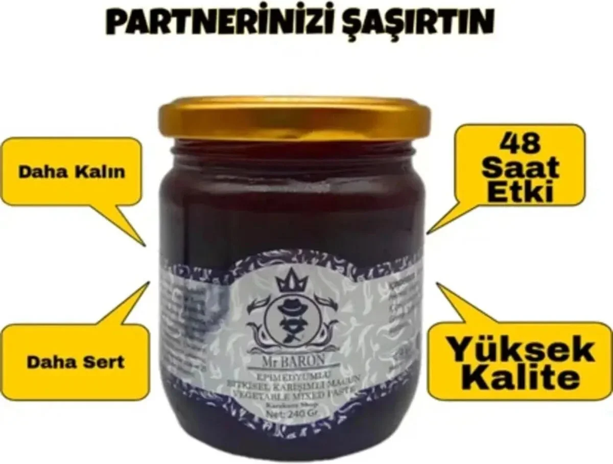 Mr Baron Erkeklere Özel Doğal Macun 240 gr x 3 Adet