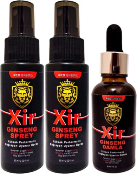 Xir Delayspray 2 Adet Erkeğe Geciktiricisprey 60ML + Xir Soğuk Çiftlere Özel 50 ml Içecek