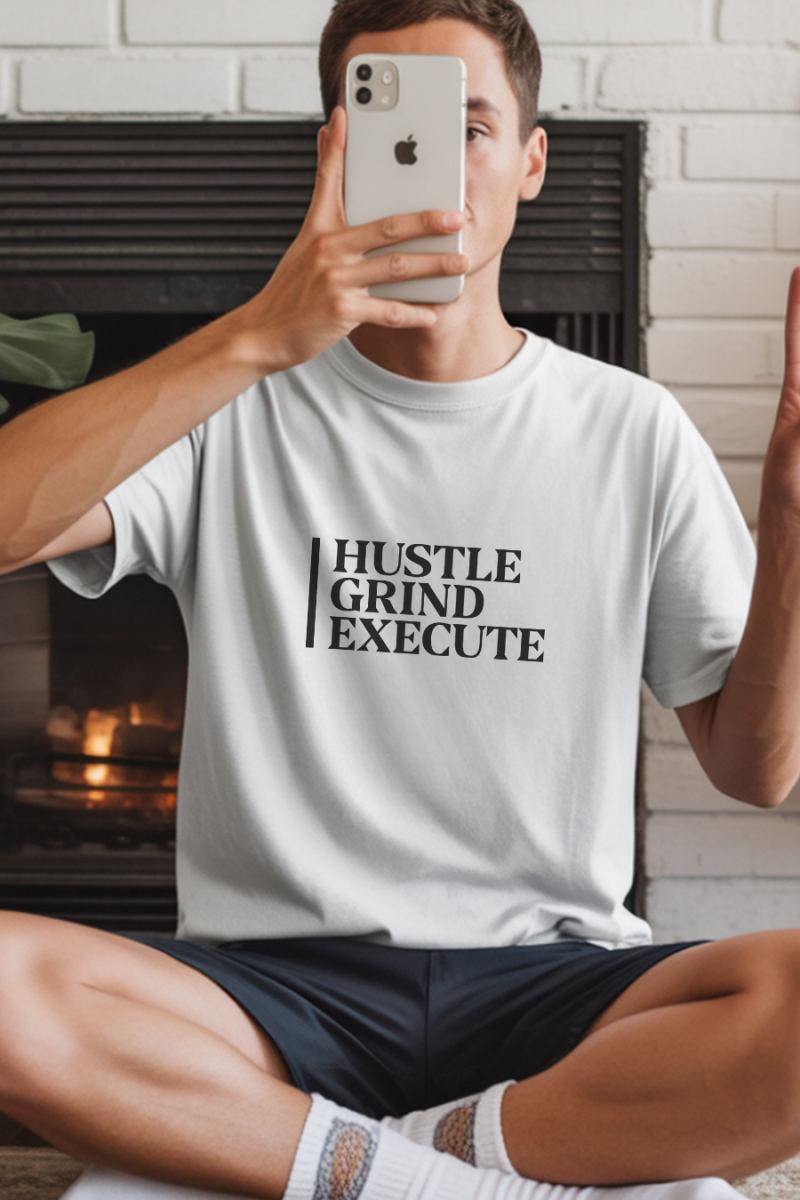 Unisex Oversize 24/1 Penye DTF Baskılı Tişört - DTF238