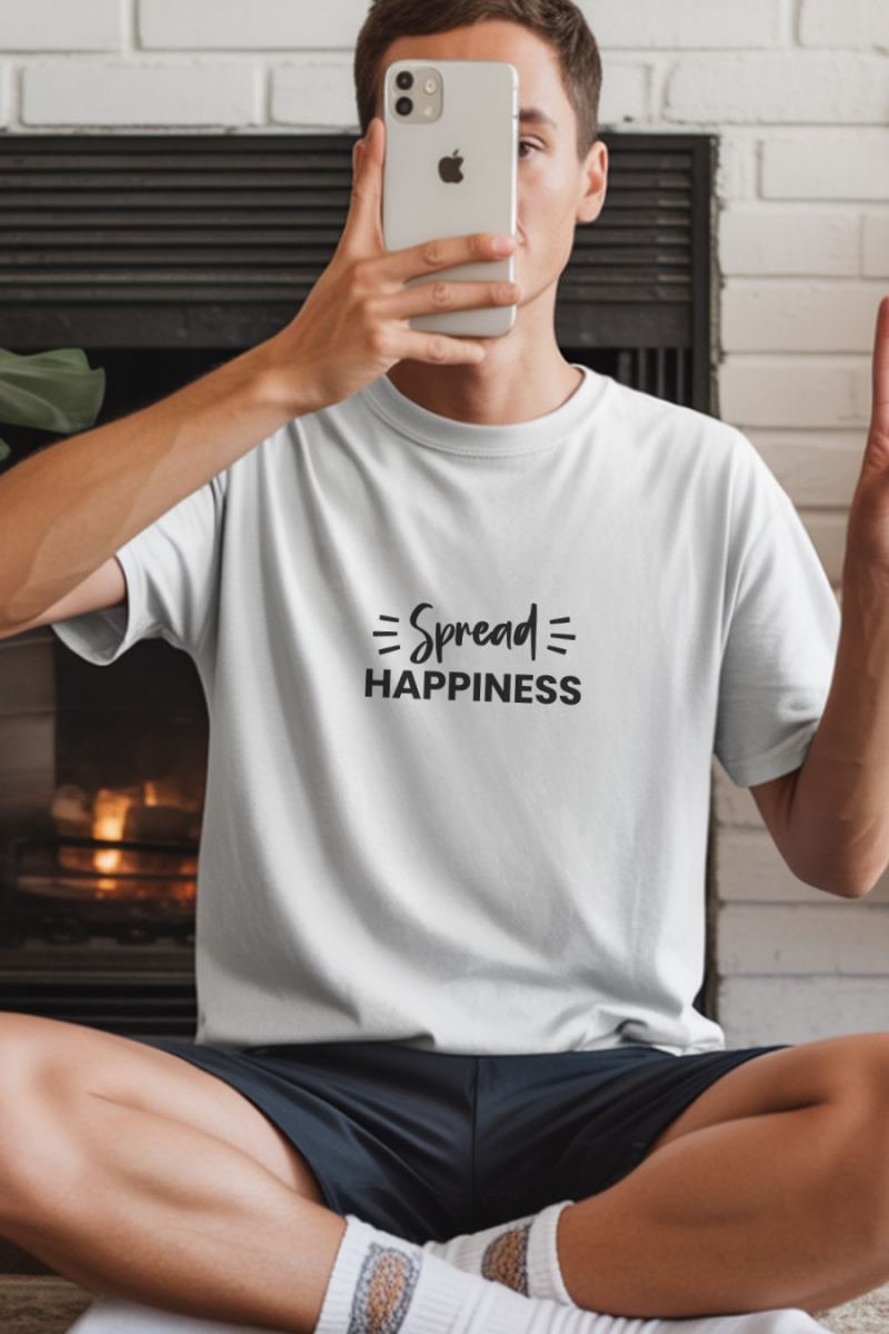 Unisex Oversize 24/1 Penye DTF Baskılı Tişört - DTF266
