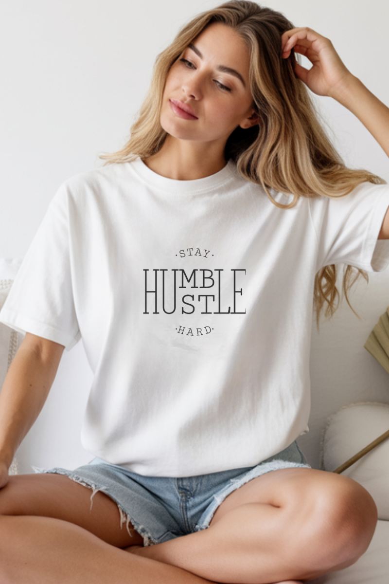 Unisex Oversize 24/1 Penye DTF Baskılı Tişört - DTF267