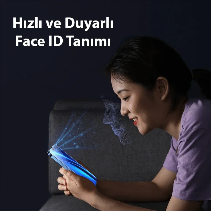 Baseus Crystal iPhone 15 Pro Max Privacy Full Koruma Tempered Cam Ekran Koruyucu-(5775)