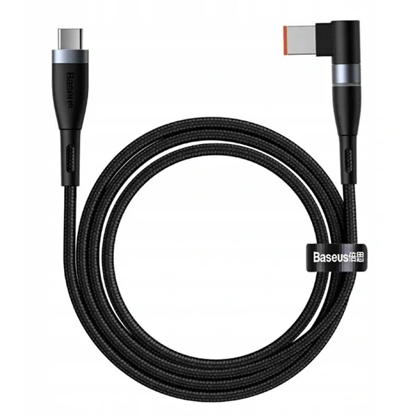 Baseus Zinc Manyetik Type-C to DC Square Portu Lenovo Laptop Şarj Kablosu 100W 2m-(5775)