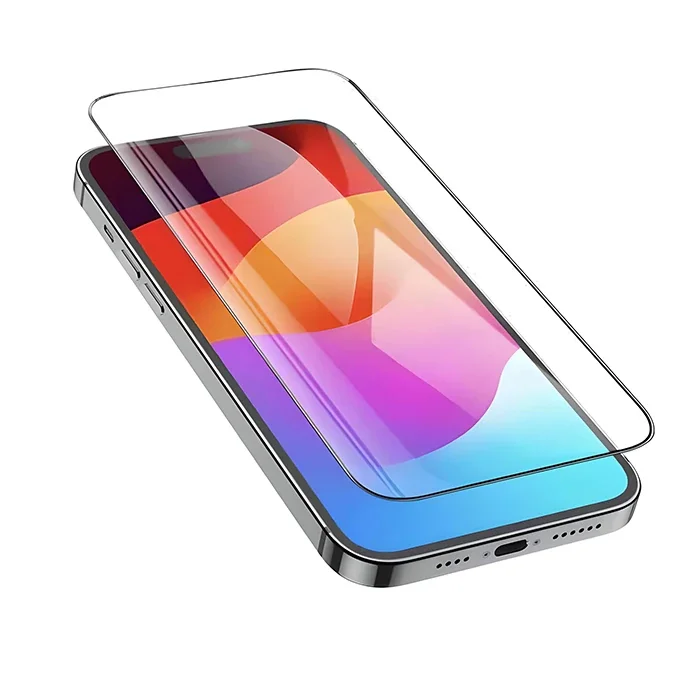 HOCO Guardian Shield Series iPhone 15 Pro HD Tempered Kırılmaz Cam Ekran Koruyucu 10 Adet Set-(5775)