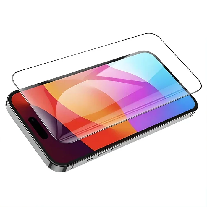 HOCO Guardian Shield Series iPhone 15 Pro Max HD Tempered Kırılmaz Cam Ekran Koruyucu 10 Adet Set-(5775)