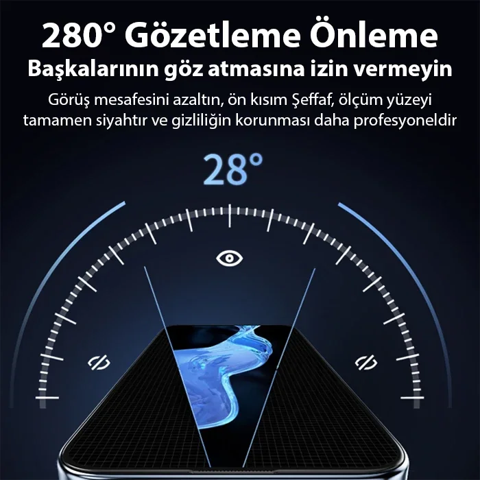 Ally iPhone 15 Plus Privacy Hayalet Full Koruma Tempered Cam Ekran Koruyucu-(5775)
