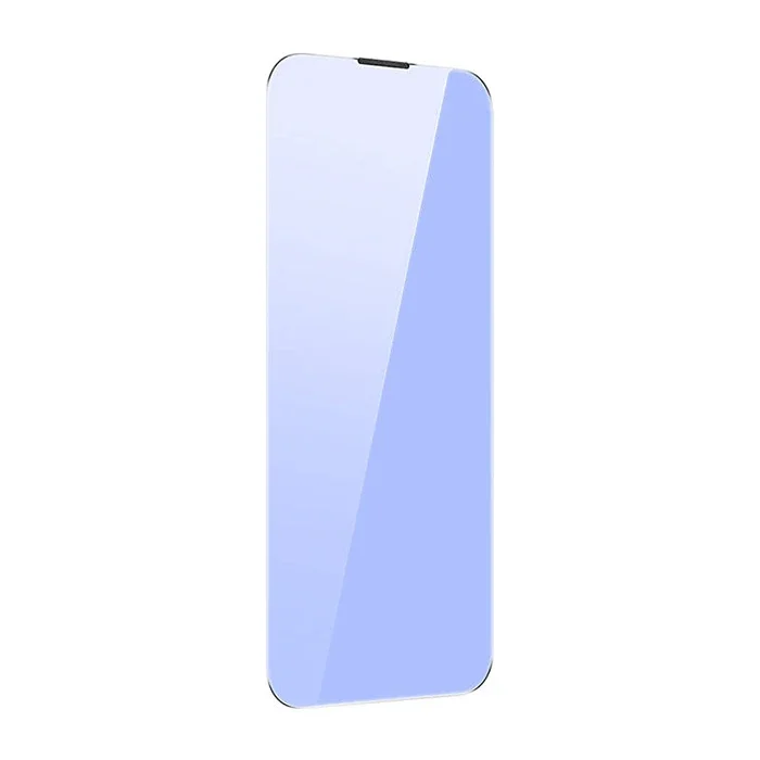 Baseus iPhone 15 Plus Full Koruma Anti Mavi Işık Tempered Cam Ekran Koruyucu 2 Adet Set-(5775)