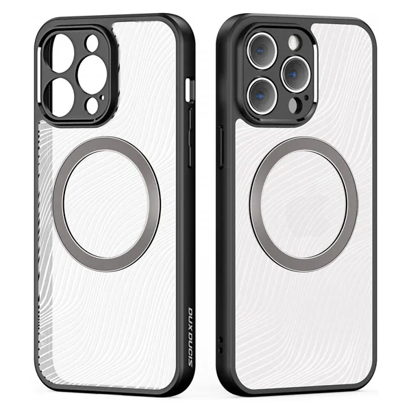 Dux Ducis iPhone 14 Pro Aimo Series MagSafe Premium Buzlu Sert PC-TPU Kılıf-(5775)