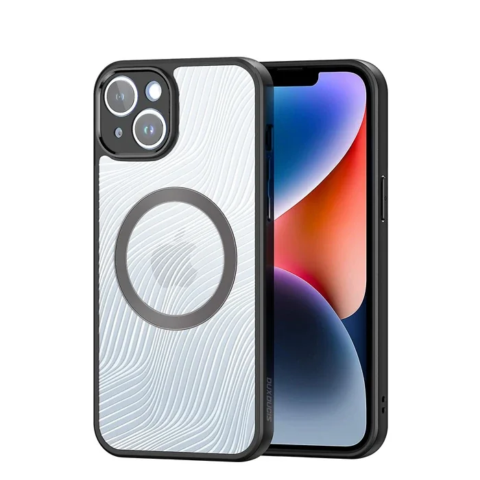 Dux Ducis iPhone 14 Aimo Series MagSafe Premium Buzlu Sert PC-TPU Kılıf-(5775)