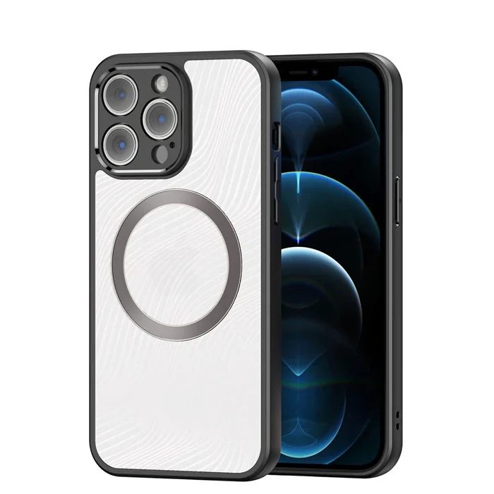 Dux Ducis iPhone 12 Pro Aimo Series Mag Safe Premium Buzlu Sert PC-TPU Kılıf-(5775)