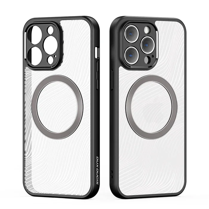 Dux Ducis iPhone 12 Pro Aimo Series Mag Safe Premium Buzlu Sert PC-TPU Kılıf-(5775)