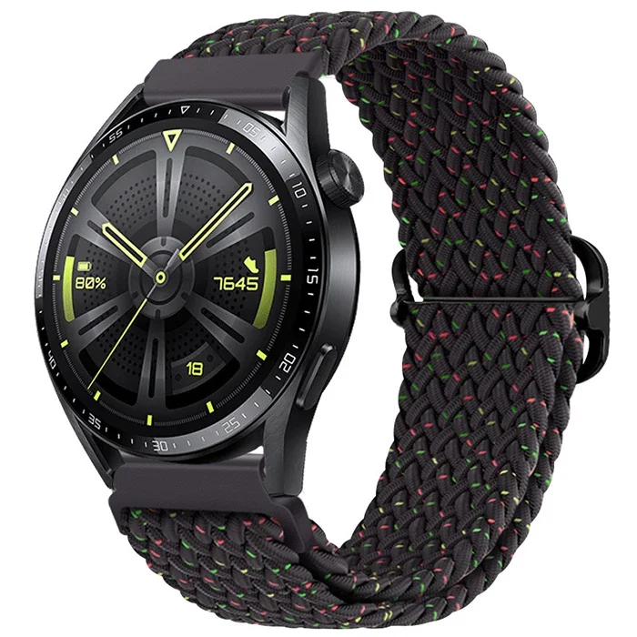 ALLY 20MM Gear S2 R600 Watch S4 42mm Huawei Watch Gt 20MM Japon Tokalı Elastik Kayış Kordon-(5775)