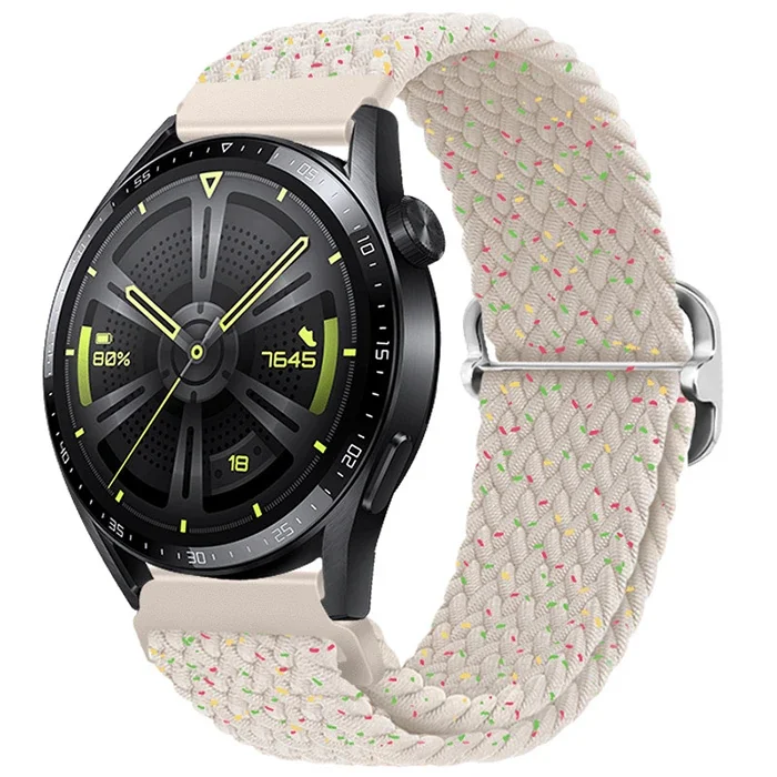 ALLY 20MM Gear S2 R600 Watch S4 42mm Huawei Watch Gt 20MM Japon Tokalı Elastik Kayış Kordon-(5775)