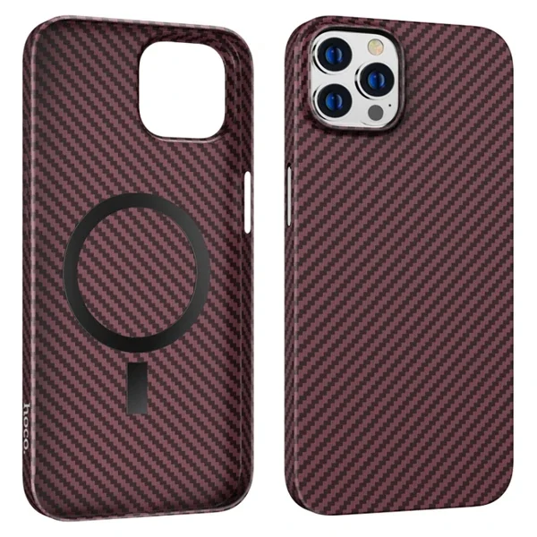 Hoco iPhone 14 Pro 6.1 Kılıf Manyetik Magsafeli Darbe Emici Telefon Kılıfı-(5775)