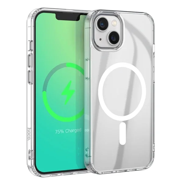 Hoco iPhone 14 Manyetik Magsafe Silikon Kılıf-(5775)