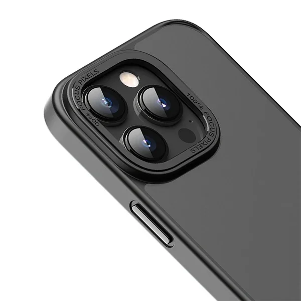 Hoco iPhone 14 Pro Golden Shield Frosted Silikon Telefon Kılıfı-(5775)
