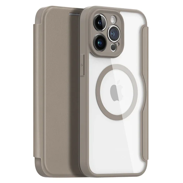 Dux Ducis iPhone 14 Pro 6.1 Kılıf Skin X Pro Series MagSafe Kapaklı Kılıf Folio Case-(5775)