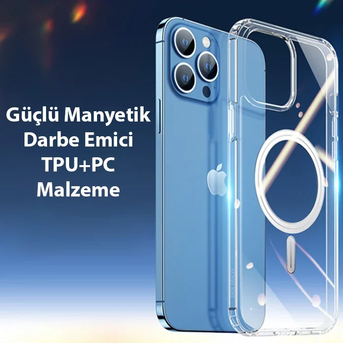 Dux Ducis Clin Mag Series iPhone 12 - 12 Pro 6.1 Magsafe Uyumlu Manyetik Silikon Kılıf-(5775)