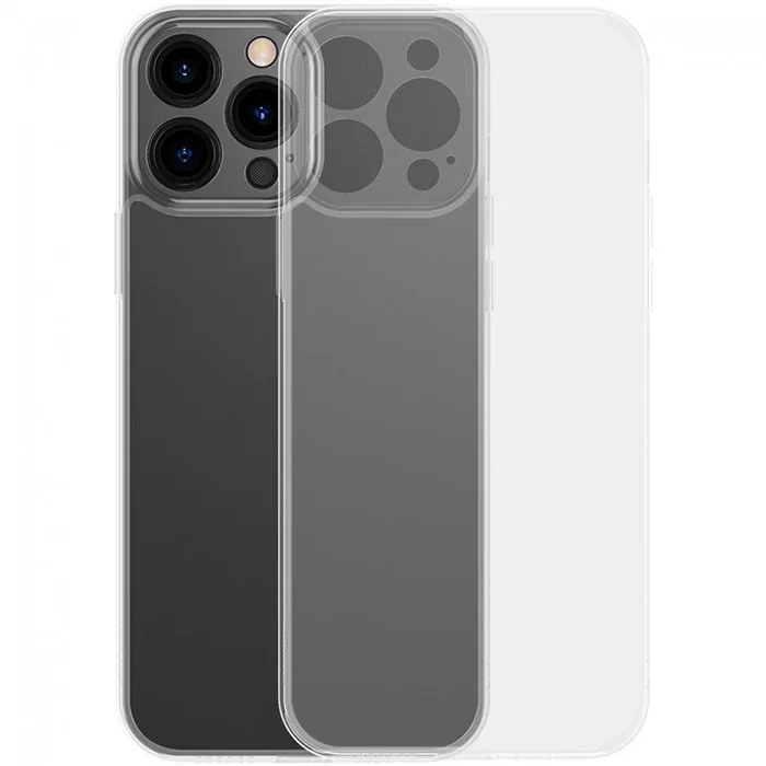Baseus Frosted Glass iPhone 13 Pro Max 6.7inch Shockproof Koruyucu Kılıf-(5775)