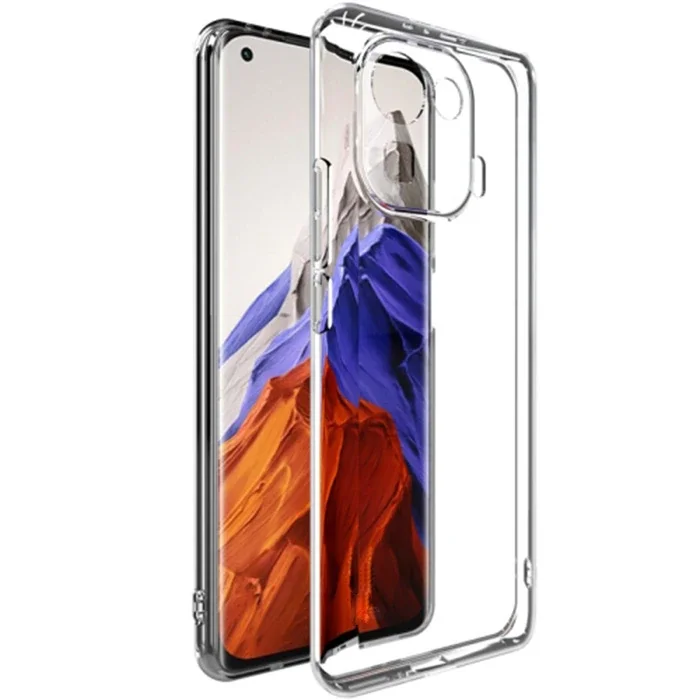 Ally Xiaomi Mi 11 Pro Kılıf Kamera Korumalı Ultra İnce Şeffaf Silikon Kılıf-(5775)