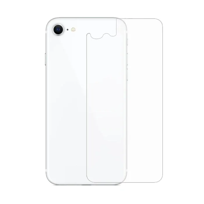 Ally iPhone SE3-SE2 İPhone 8-7 Tempered Şeffaf Arka Cam Koruyucu-(5775)