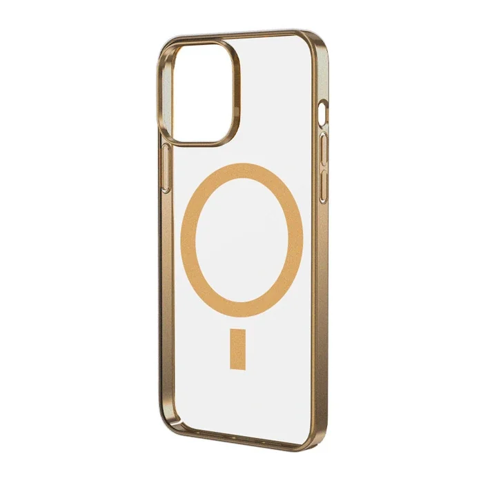 Ally iPhone 12 - 12 Pro 6.1inç Magsafe Uyumlu Renkli Kenar Silikon Kılıf-(5775)