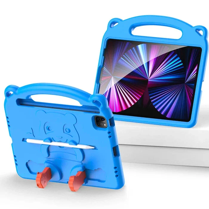 Dux Ducis Panda iPad Pro 11 (2018/2020/2021) iPad Air 4-5 Kılıf Çocuk Shockproof Standlı Taşınabilir-(5775)