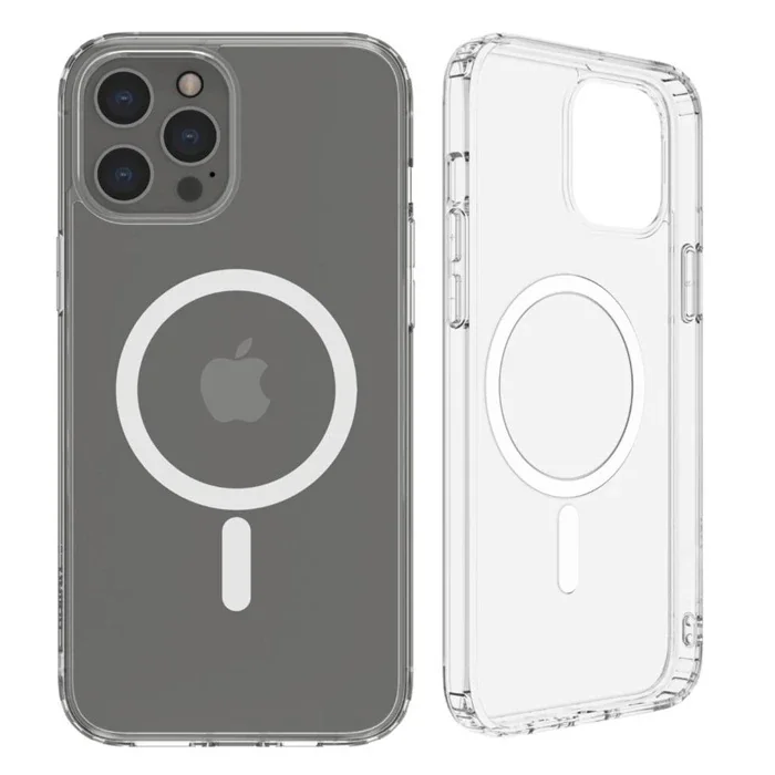 ALLY iPhone 12 Pro Max 6.7inç Magsafe Uyumlu Manyetik Kılıf-(5775)