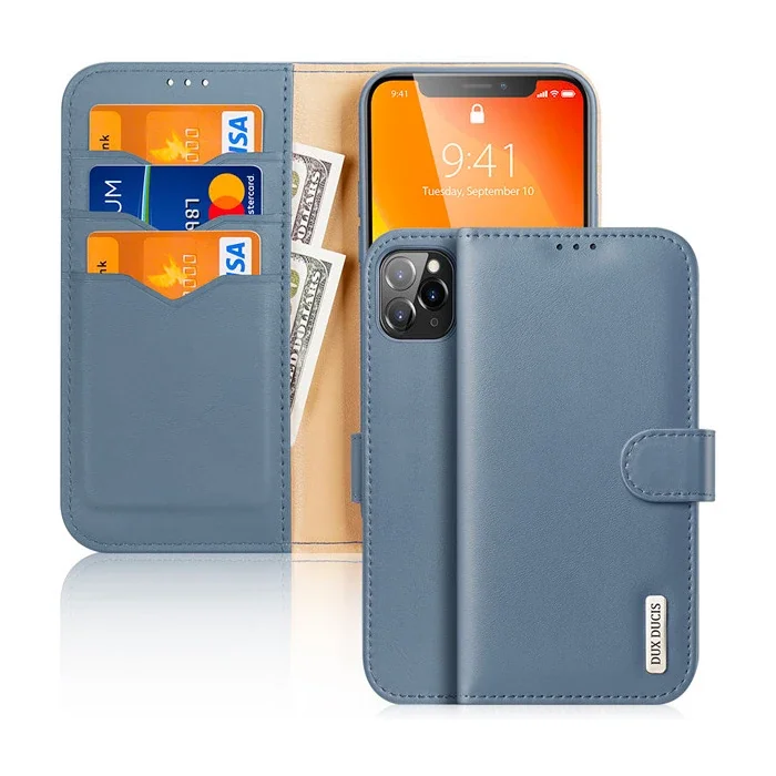 Dux Ducis iPhone 11 Pro Max Kılıf Mıknatıslı Cüzdanlı Deri Kılıf Hivo Series-(5775)