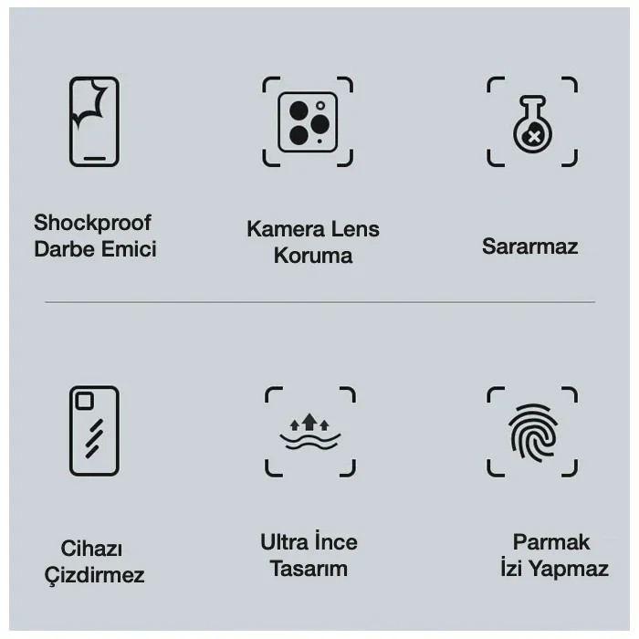 iPhone 12 Pro 6.1inç Gold Çerçeve Kamera Korumalı Bumper Kılıf-(5775)