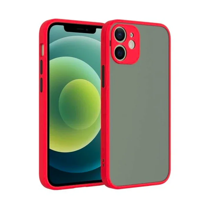 iPhone 12 6.1inç Kamera Korumalı Premium Silikon Kılıf-(5775)