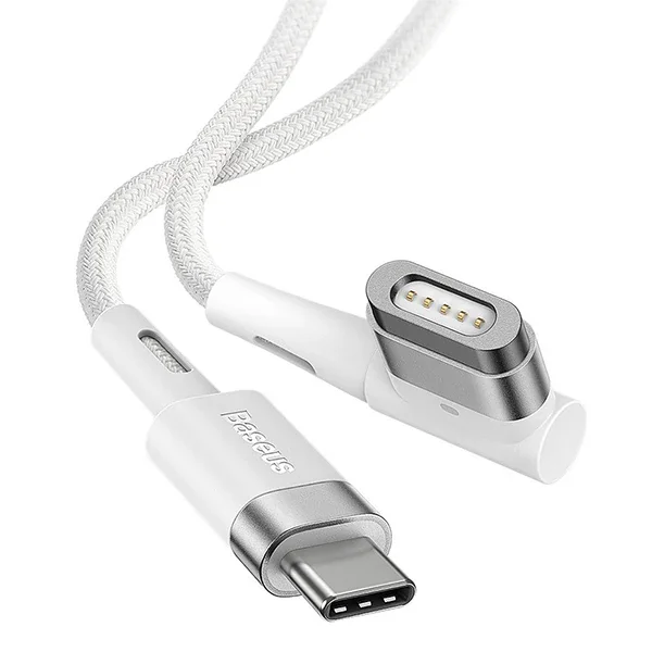 Baseus Zinc Manyetik L Uçlu 60W Macbook Hızlı Şarj Güç Kablosu 2m-(5775)