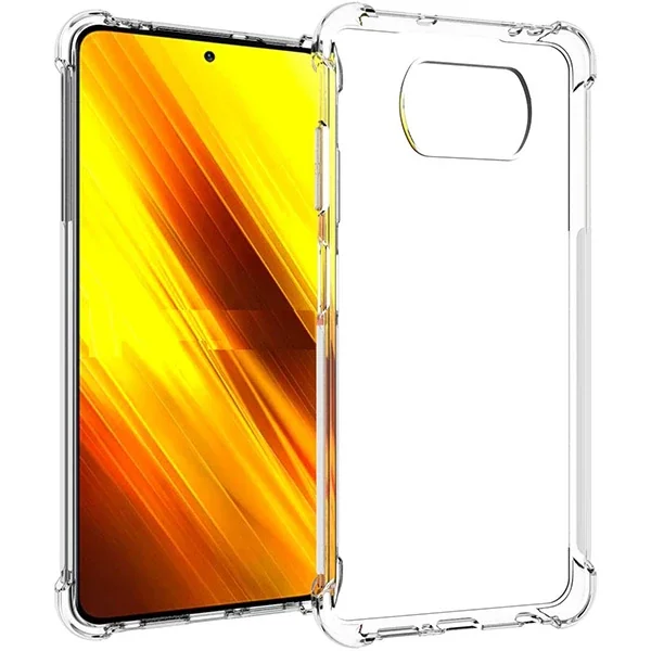 ALLY Poco X3 Anti-Drop Silikon Kılıf Shockproof Kılıf-(5775)
