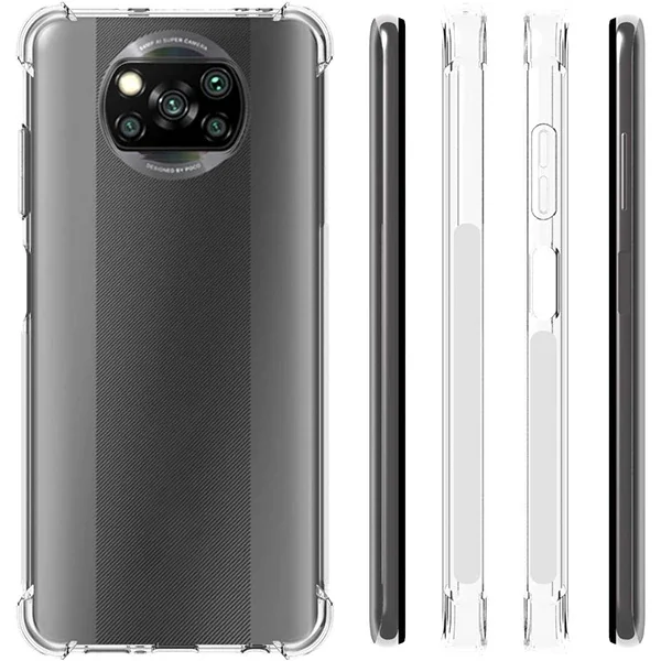 ALLY Poco X3 Anti-Drop Silikon Kılıf Shockproof Kılıf-(5775)