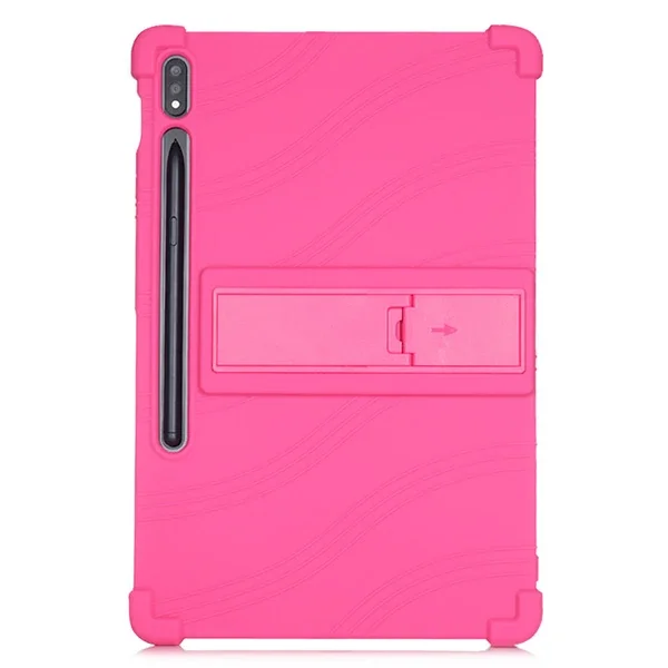 ALLY Galaxy Tab S8 S7 T870 /  T875 11 inç Standlı Silikon Kılıf-(5775)