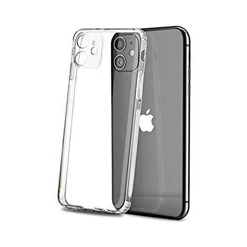 GOR İPhone 12 Pro 6.1 inch Kılıf Kamera Korumalı Şeffaf Silikon Kılıf-(5775)