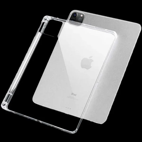 ALLY iPad Pro 11-inch (2021)-(2020)-(2018) Kalem Yerli Şeffaf Silikon Kılıf-(5775)