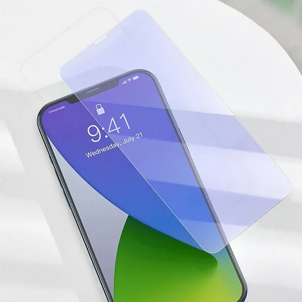 Baseus İPhone 12 PRO Max 6.7  0.3mm Antiblue Light Tempered Cam Ekran Koruyucu 2Adet-(5775)