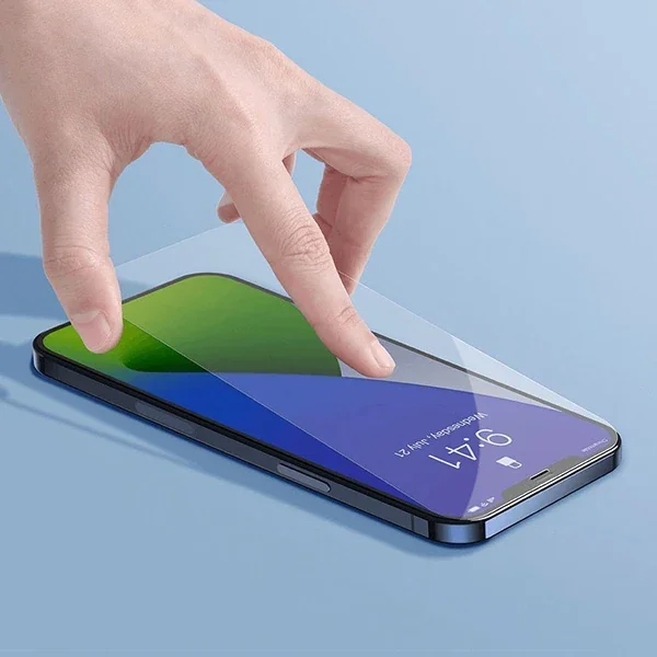 Baseus İPhone 12 Pro Max 6.7  0.3mm Ful Tempered Cam Ekran Koruyucu 2 Adet Set-(5775)