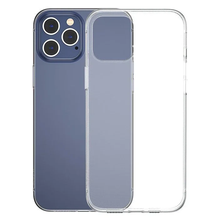 Baseus Simple Case İPhone 12 Pro 6.1 İnce Şeffaf Silikon Kılıf-(5775)