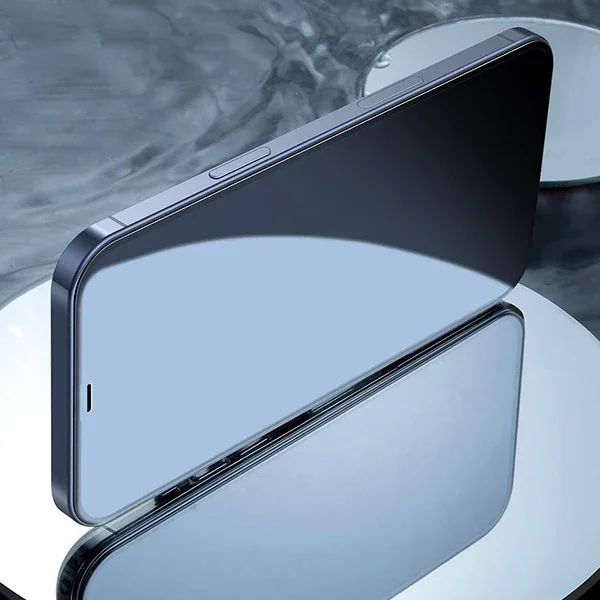 Baseus İPhone 12-12 Pro 6.1 0.3MM 3D Full Tempered Cam Ekran Koruyucu 2Adet Set-(5775)