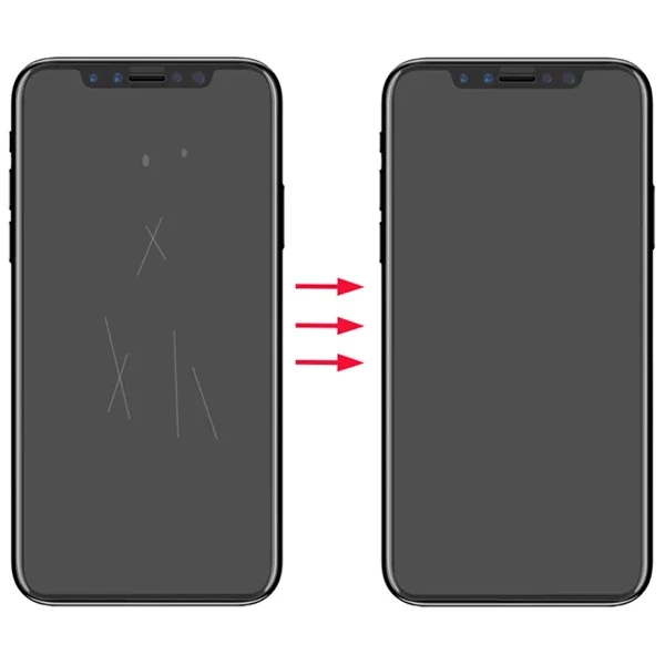GOR İPhone 11 Pro Max 6.7 HD Ekran Koruyucu Jelatin 5 Adet Set-(5775)