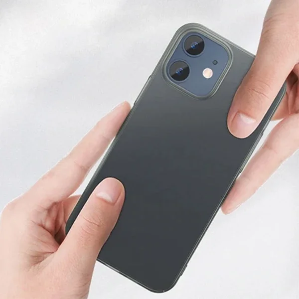 Baseus İPhone 12 Mini 5.4 Comfort İnce Şeffaf Kılıf Matte PP Kılıf-(5775)
